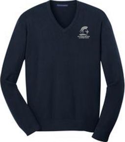 Adult V-Neck Sweater, Navy